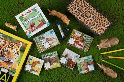 Bordspel - BrainBox - Dieren - Observatie- en geheugenspel - 1 speler of meer - 8 jaar en ouder - thumbnail