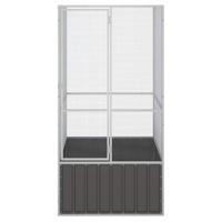 Vogelkooi 111x107x211,5 cm gegalvaniseerd staal antracietkleur - thumbnail