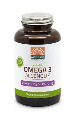 Mattisson HealthStyle Vegan Omega 3 Algenolie DHA 210mg & EPA 70mg Capsules
