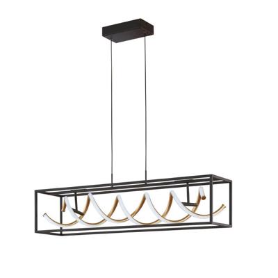 Fischer & Honsel Design hanglampGian zwart led - 61046