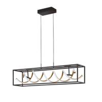 Fischer & Honsel Design hanglampGian zwart led - 61046 - thumbnail