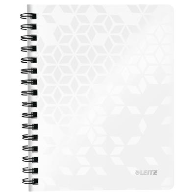 Notitieboek leitz wow a5 lijn spiraal pp wit Notitieboek leitz wow a5 lijn spiraal pp wit