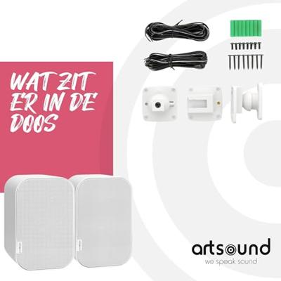 ArtSound: UNI30 Satelliet Speakers (2pc), 20 - 60 W - Wit ArtSound: UNI30 Satelliet Speakers (2pc), 20 - 60 W - Wit