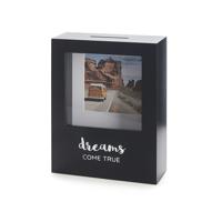 Balvi spaarpot Dreams 19,5 x 14,5 x 5 cm MDF zwart - thumbnail