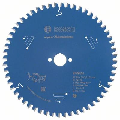 Bosch Accessoires Cirkelzaagblad Expert for Aluminium 184X20X2.6/1.6X56T - 2608644099