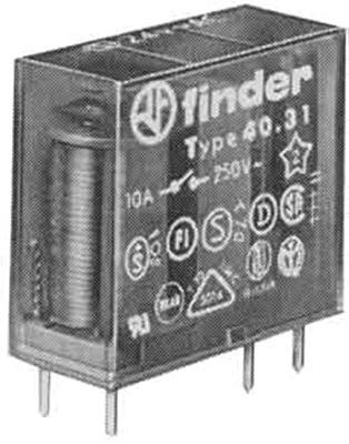 Finder 40.31.9.012.0000 Printrelais 12 V/DC 12 A 1x wisselcontact 1 stuk(s)
