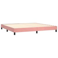 Boxspring bed fluweel roze 200x200 cm - thumbnail