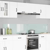 VidaXL Keuken spatscherm 2 pcs wit 110 x 40 cm gehard glas - thumbnail