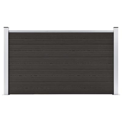 VidaXL Schuttingpaneel 180x105 cm hkc zwart