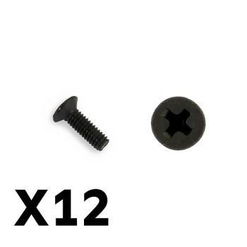 FTX Tracer countersunk screws km2.5*8mm (FTX9750)