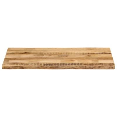 Tafelblad met natuurlijke rand 100x60x2,5 cm massief mangohout