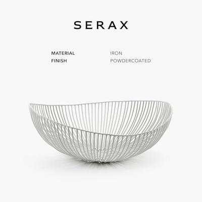 SERAX - Meo - Mand ovaal 37x33cm h14 wit SERAX - Meo - Mand ovaal 37x33cm h14 wit
