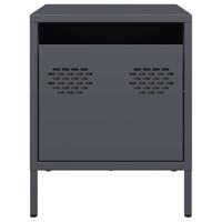 Nachtkastje 35x39x43,5 cm staal antracietkleurig - thumbnail