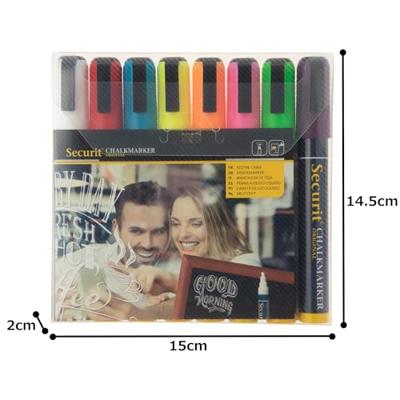 Securit krijtmarker medium, etui van 8 stuks in geassorteerde kleuren Securit krijtmarker medium, etui van 8 stuks in geassorteerde kleuren