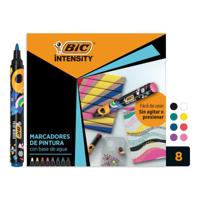 Paintmarker Bic Intensity assorti 8 stuks - thumbnail