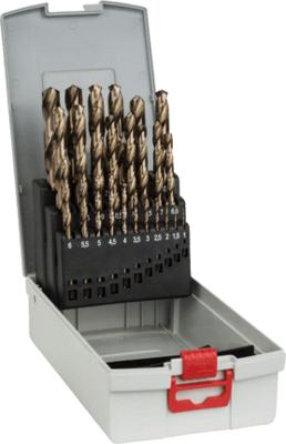 Bosch Accessories 2608587018 HSS Metaal-spiraalboorset 25-delig Kobalt DIN 338 Cilinderschacht 1 set(s) Bosch Accessories 2608587018 HSS Metaal-spiraalboorset 25-delig Kobalt DIN 338 Cilinderschacht 1 set(s)