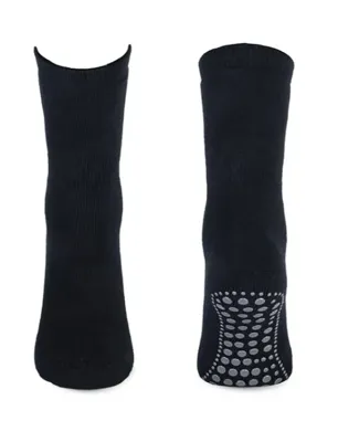 Homepads Antislip sokken donkerblauw 1-paar - Katoenen Grip huissokken