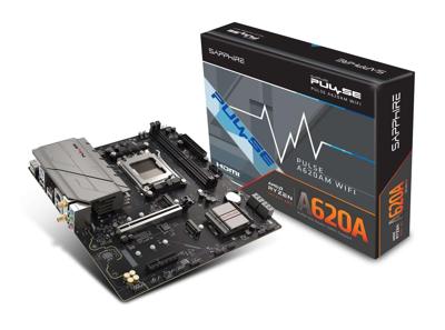 Sapphire 52118-03-40G Moederbord Socket AMD AM5 Vormfactor Micro-ATX Moederbord chipset AMD® A620A