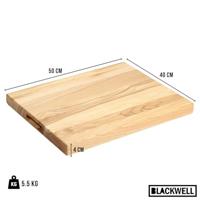 Blackwell Houten Snijplank - Met Greep - Essenhout - 50 x 40 x 4 cm - thumbnail