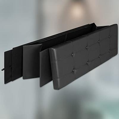 Monzana Zitbank - 114cm - met - opslagruimte - in - Zwart