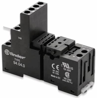 Finder 94.04.0 Relaissocket Geschikt voor serie: Finder serie 55 Tray 10 stuk(s) Finder 94.04.0 Relaissocket Geschikt voor serie: Finder serie 55 Tray 10 stuk(s)