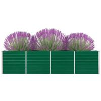Plantenbak verhoogd 320x40x77 cm gegalvaniseerd staal groen - thumbnail