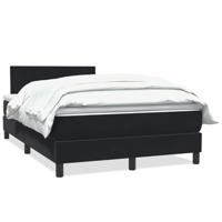 Boxspring met matras fluweel zwart 120x210 cm - thumbnail