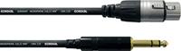 Cordial CFM 3 FV XLR Verbindingskabel [1x XLR-bus - 1x Jackplug male 6,3 mm] 3.00 m Zwart - thumbnail