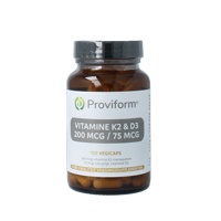 Vitamine K2 200mcg & D3 75mcg 120 Vegetarische capsules - thumbnail