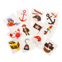Duckiez Tattoos piraat, 12st. - thumbnail