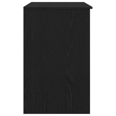 Bureau 86x49x76 cm spaanplaat zwart eikenkleurig