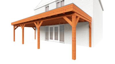 Trendhout Aanbouwveranda Ancona 900x390 cm - plat dak- - Hout- Trendhout