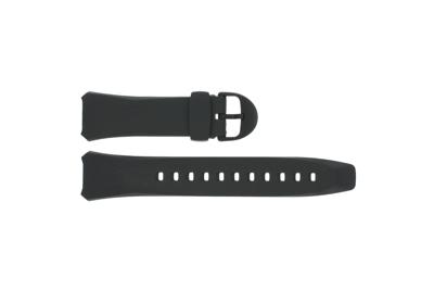 Horlogeband Casio WVA-104H / WVA-104HA-2AV Kunststof/Plastic Zwart 16mm Horlogeband Casio WVA-104H / WVA-104HA-2AV Kunststof/Plastic Zwart 16mm