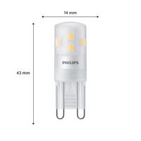 Philips LED 929003790501 LED-lamp Energielabel E (A - G) G9 Speciale vorm 2 W = 25 W Warmwit (Ø x l) 14 mm x 43 mm 1 stuk(s) - thumbnail