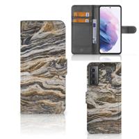 Samsung Galaxy S21 Plus | Bookcase | Steen | Portemonnee hoesje - thumbnail