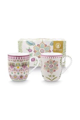 Pip Studio Lily & Lotus Set/2 Mokken Klein Lila 145ml