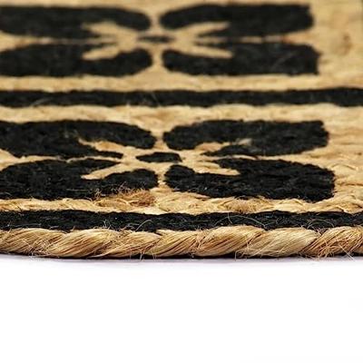 Placemats 6 st rond 38 cm jute zwart Placemats 6 st rond 38 cm jute zwart