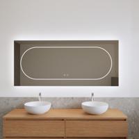 Spiegel Gliss Design Nova 160x70 cm Incl. Spiegelverwarming Direct en Indirect LED-verlichting - thumbnail
