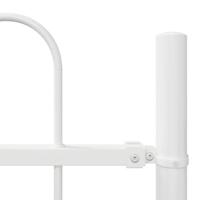 Tuinhek 2 pcs Wit 3,4 x 0,6 m Poedercoating staal - thumbnail