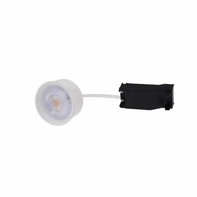LED spot 5W 400 lumen 38° 2700K dimbaar vervangt een GU10 lamp slechts 26mm hoog wit aansluitdoos