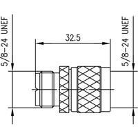 Telegärtner 100024353 100024353 Coax-adapter UHF-bus - N-stekker 1 stuk(s) - thumbnail