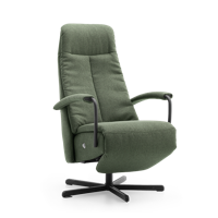 Relaxstoel C-100 Groen Stof - thumbnail