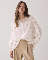 Summum Blouse Scattered Embro 2s3328-12012 Blouse 122 Ivory - thumbnail