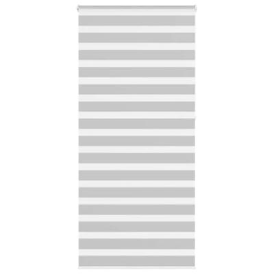 VidaXL Zebra rolgordijn 95x230 cm stofbreedte 90,9 cm lichtgrijs VidaXL Zebra rolgordijn 95x230 cm stofbreedte 90,9 cm lichtgrijs