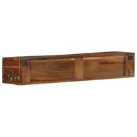 Tv-meubel wandmontage 100x30x19 cm massief gerecycled hout - thumbnail