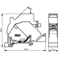 Telegärtner 100023003 Netwerkdoos DIN-rails CAT 6A Lichtgrijs - thumbnail