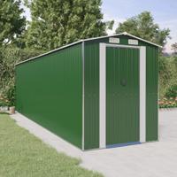 Tuinschuur 192x689x223 cm gegalvaniseerd staal groen - thumbnail