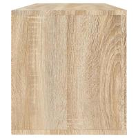 Wandschoenenkast 100x35x38 cm bewerkt hout sonoma eiken - thumbnail