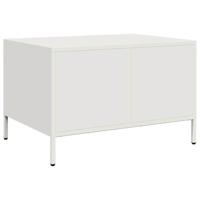 Tv-meubel 68x50x43,5 cm koudgewalst staal wit - thumbnail