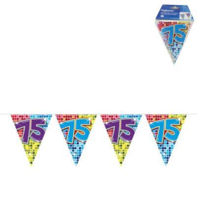 Folat mini vlaggenlijn 75 jaar 3 meter | 24 stuks